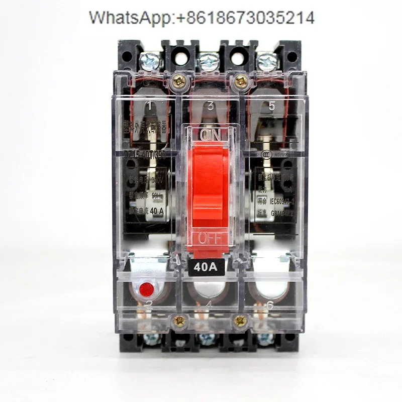 DZ15-290 molded case circuit breaker DZ15LE-2901 leakage protection 2P 3P 40A100A