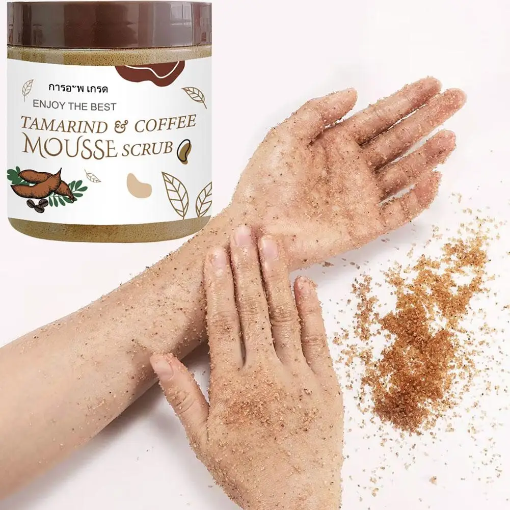 

Coffee Body Scrub Exfoliating Lightening Skin Pore Cleansing Cellulite Moisturizing Salt Sea Soften Cream Anti Bath P2S2