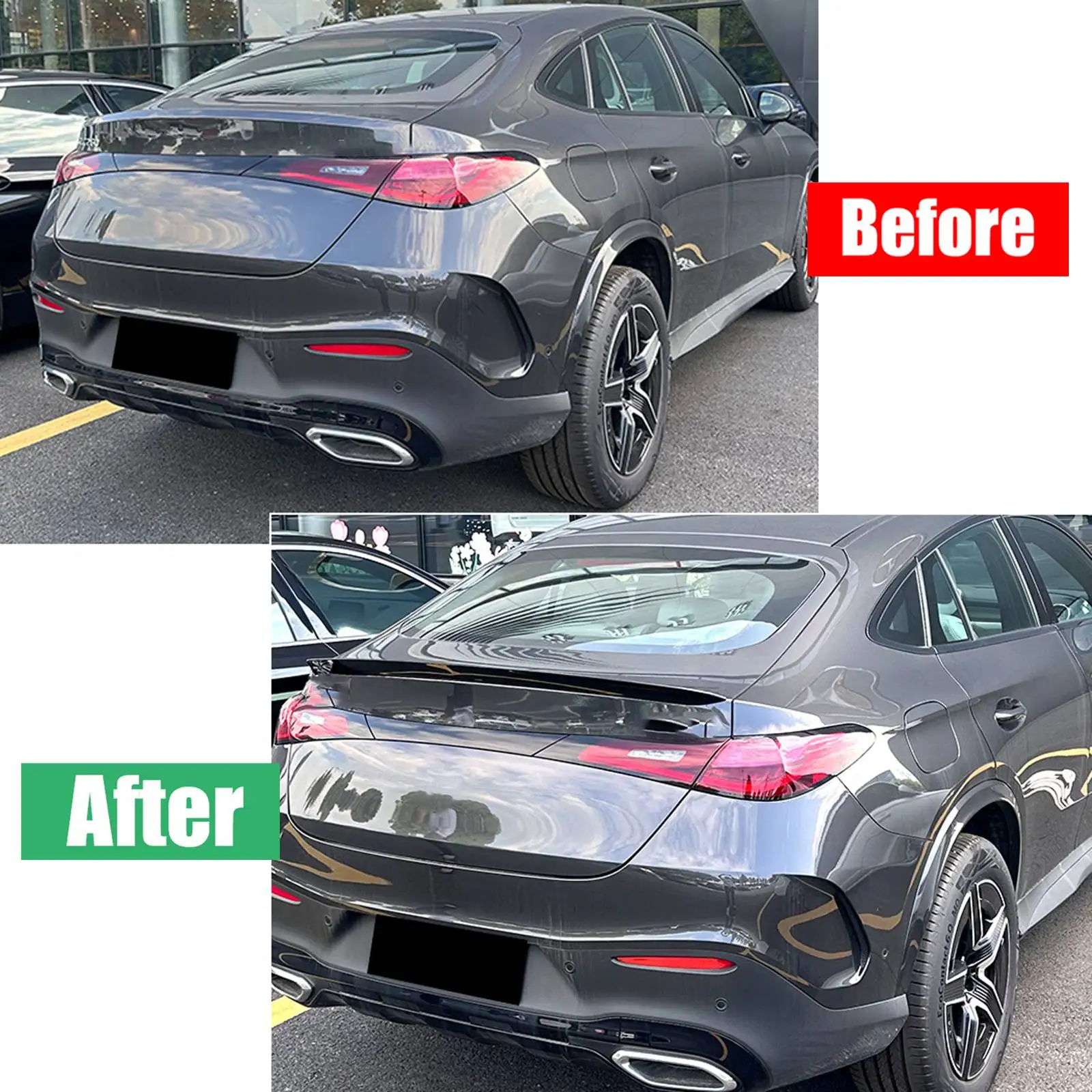 

For Mercedes Benz GLC Class Coupe C254 AMG 2023+ Rear Window Upper Trunk Splitter Lip