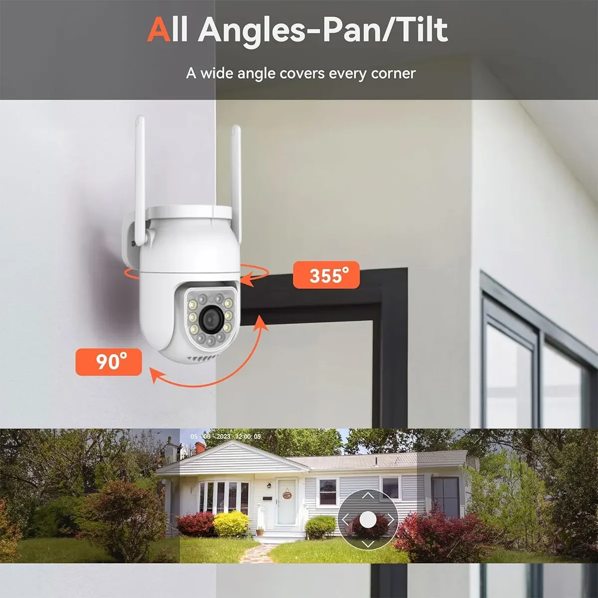 Imagem -05 - Tuya-câmera de Vigilância sem Fio Cctv Câmera de Segurança Dome Ptz Rastreamento Automático ao ar Livre Wifi hd 5mp ip 8mp 4k