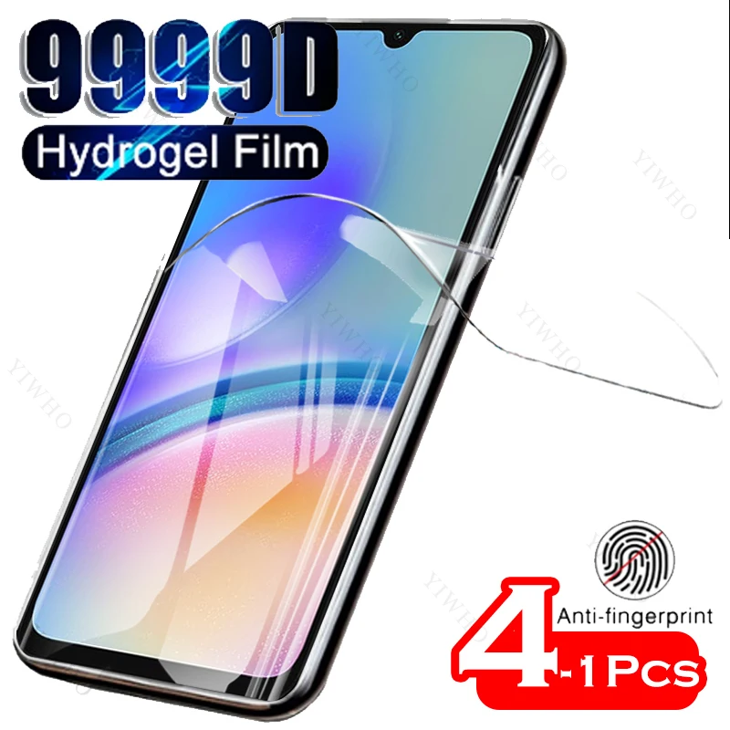 4-1psc Safety Front Hydrogel Film for Samsung Galaxy A05s A 05 S Screen Protector Protective Transparent Film Not Tempered Glass