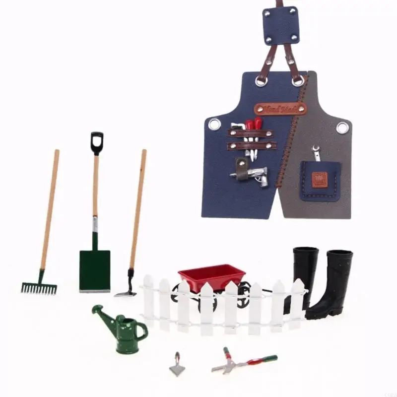 CORB Handmade Miniature Workwear Apron For Repair Outfits Washable Colorful Design