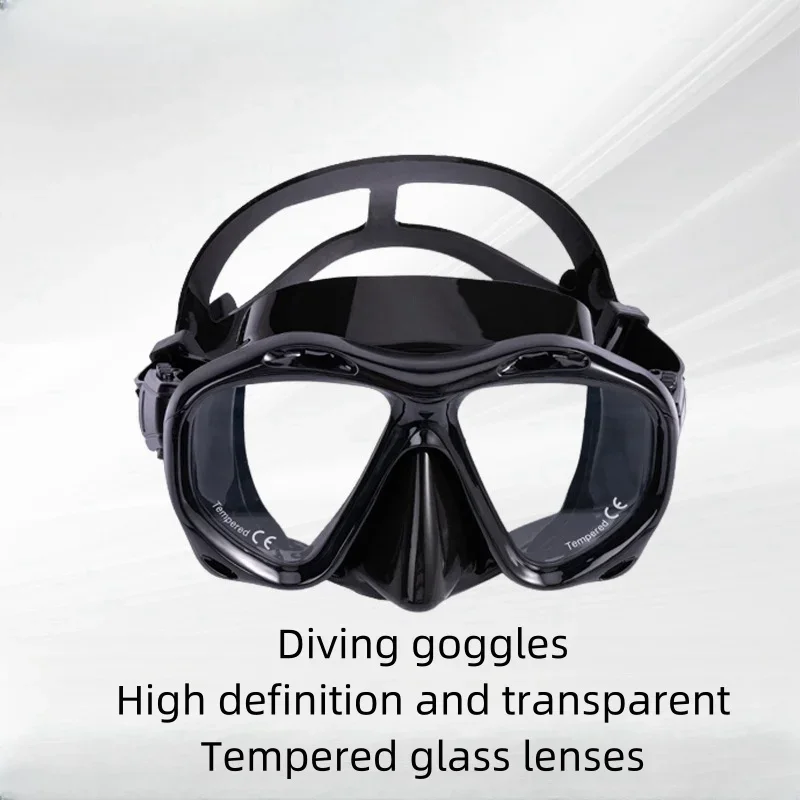 Outdoor Diving Goggles Adult High-definition Anti Fog Diving Face Mirror Fully Dry Diving Face Mask Large Frame Glasses