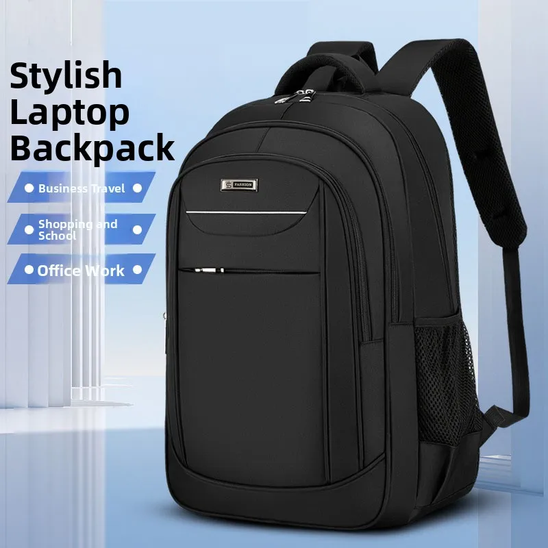 New Large Capacity Men's Business Travel Backpack Outdoor Travel Computer Bag High School Student Bookbag Dual Shoulder Bag