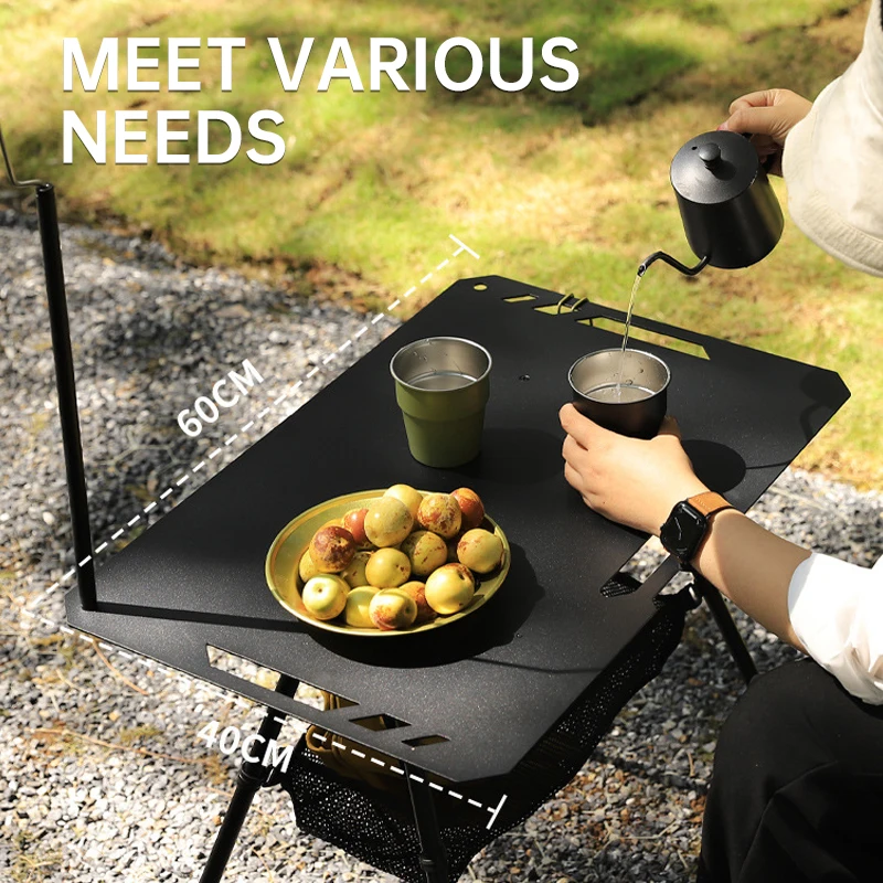 Outdoor Ultra Light Tactical Table Foldable Portable Elevating IGT Table Lightweight Camping Equipment Instagram Picnic TeaTable