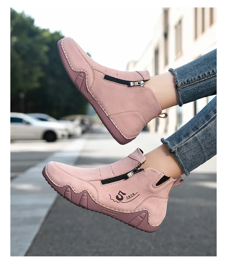Neue Frühjahr Frauen Stiefeletten Outdoor Casual Wanderschuhe Mode Bequemen frauen Schuhe High Top Herbst frauen Turnschuhe – Detail 14