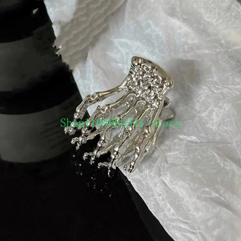 5asd Skeleton Hair Clip Small Hair Claw Clip Fashion Cool Adornment Catch Princess Barrettes Hair Styling Tool Ornaments