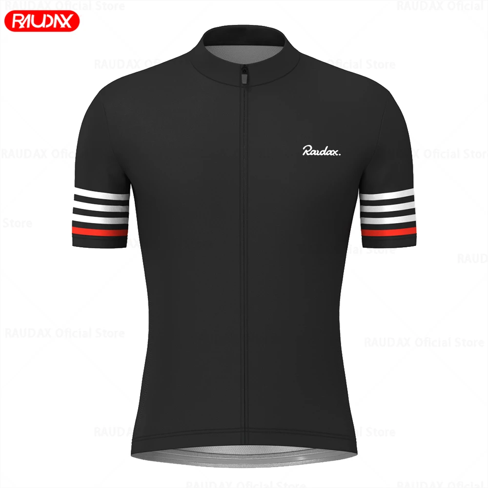 Raudax MTB-Bekleidung Herren Radsporttrikot Jugend Radsport-Rennoberteil Radsportkleidung Shirt Maillot Sommer Triathlon Fahrradbekleidung