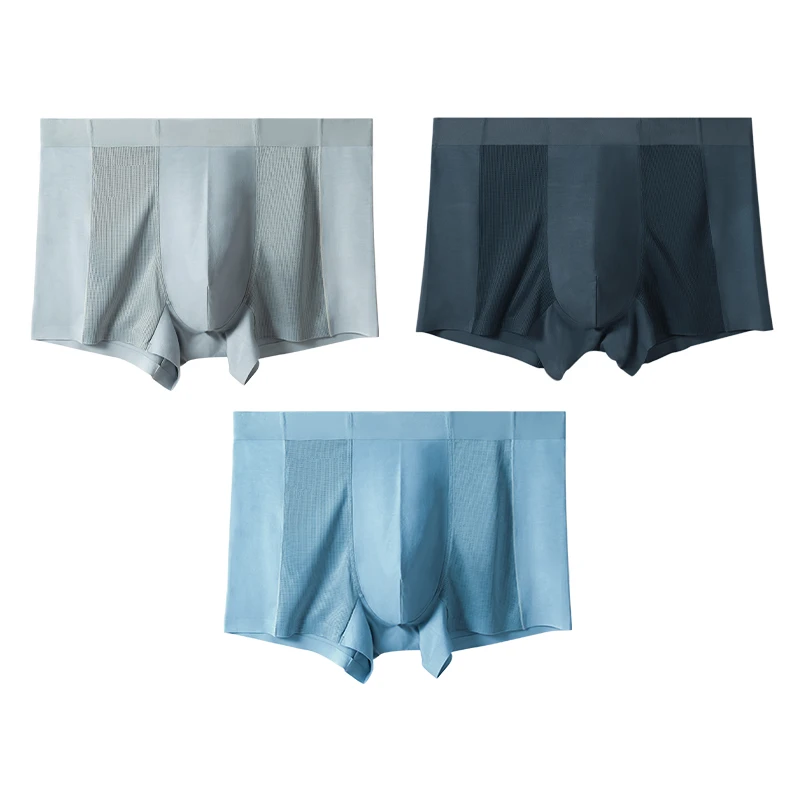 

1pc Underwear men's seamless comfortable antibacterial boys boxer shorts sport Breathable cool boxer shorts