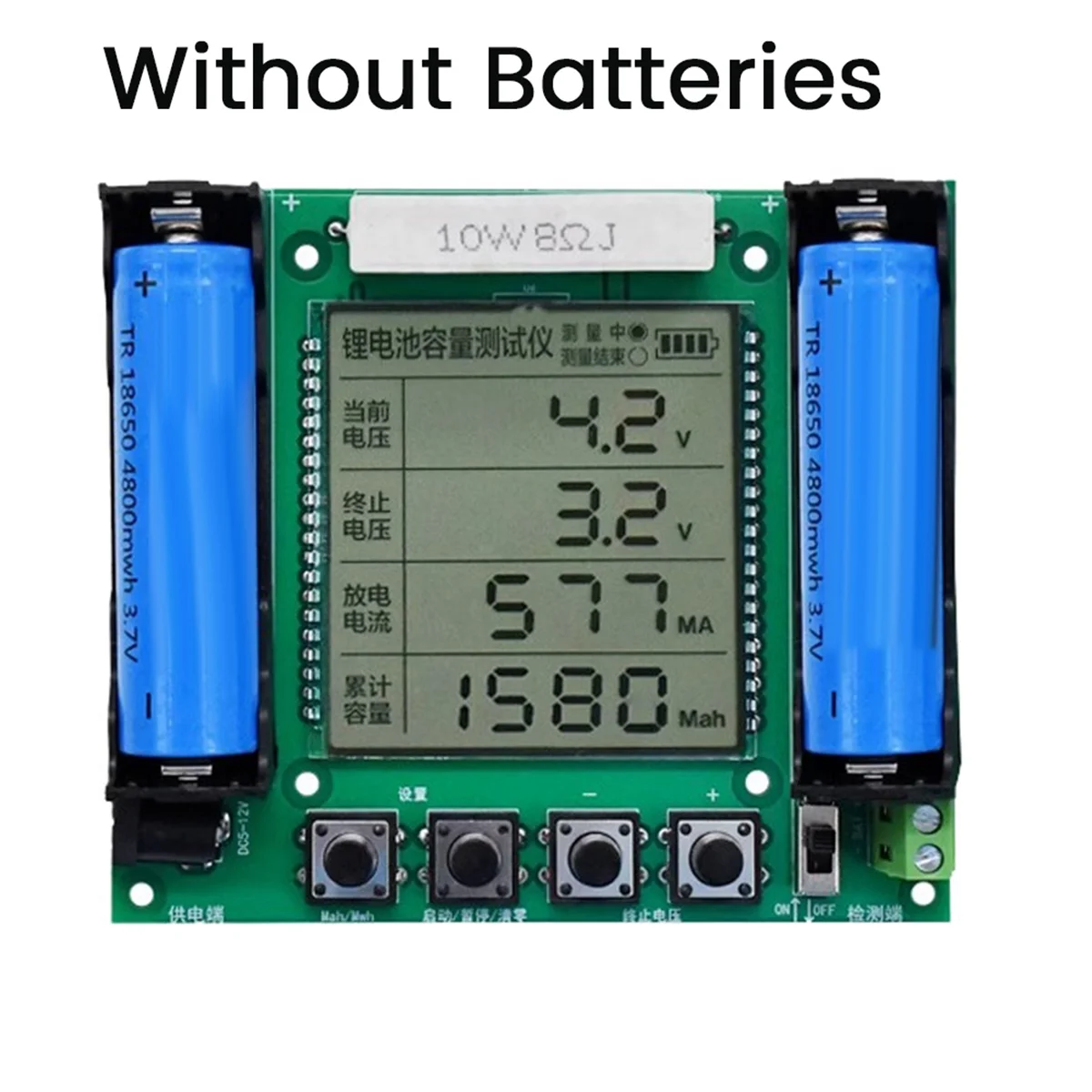 Real Capacity Tester 18650 Lithium Battery Ah Load Tester Module Digital High Precision Multi-Function Module