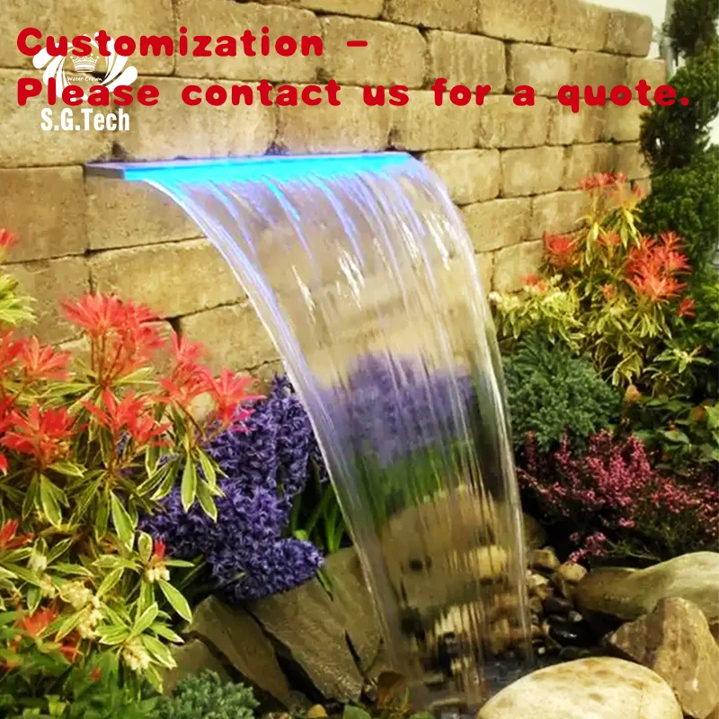 

Изготовленный на заказ. Высококачественное украшение сада, настенный каскад, акриловая красочная занавеска для рабочего стола