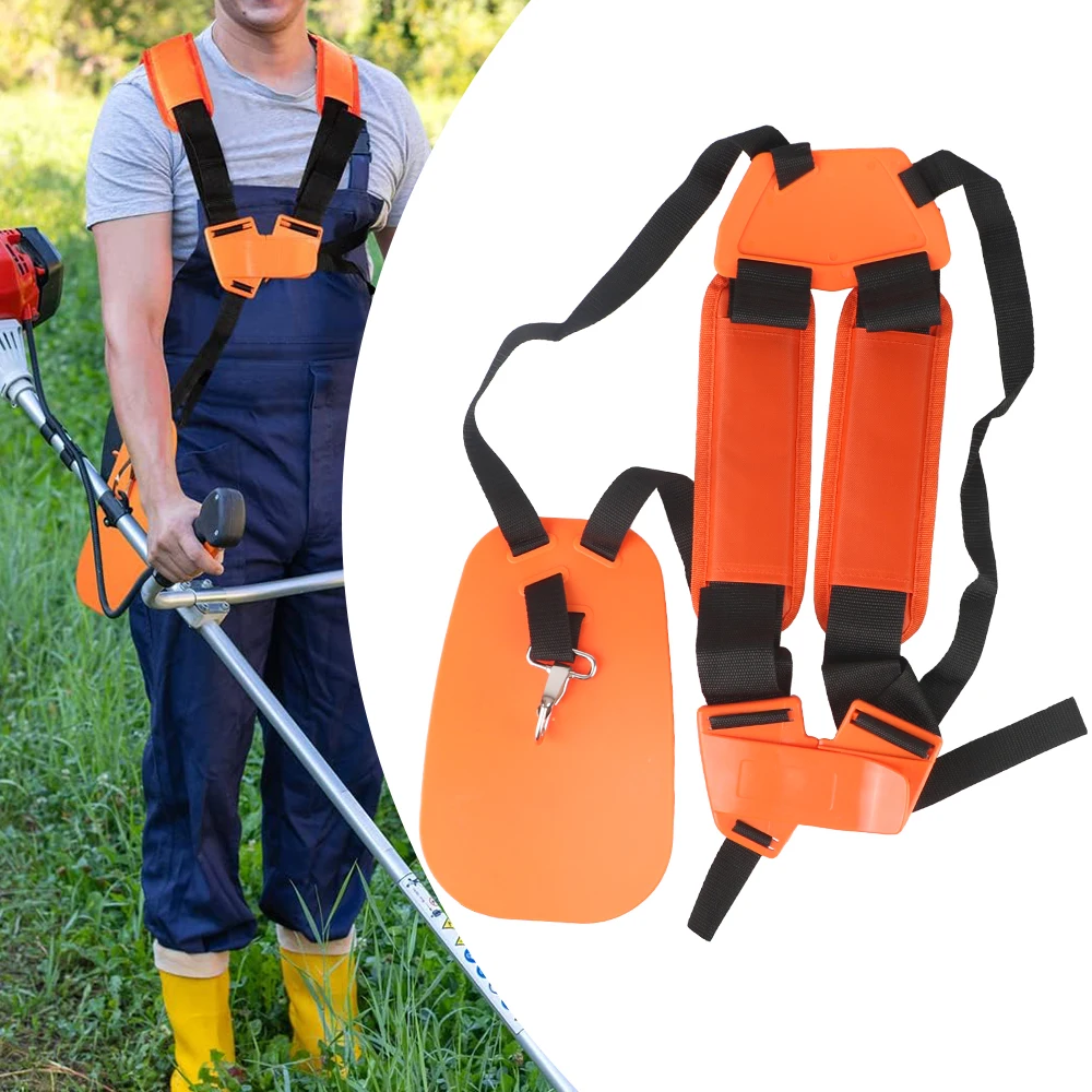 For Brush Cutter Trimmer Garden Pruner W Shape Double Shoulder Harness Strap Comfortable Labor Saving Strimmer Padded Belt