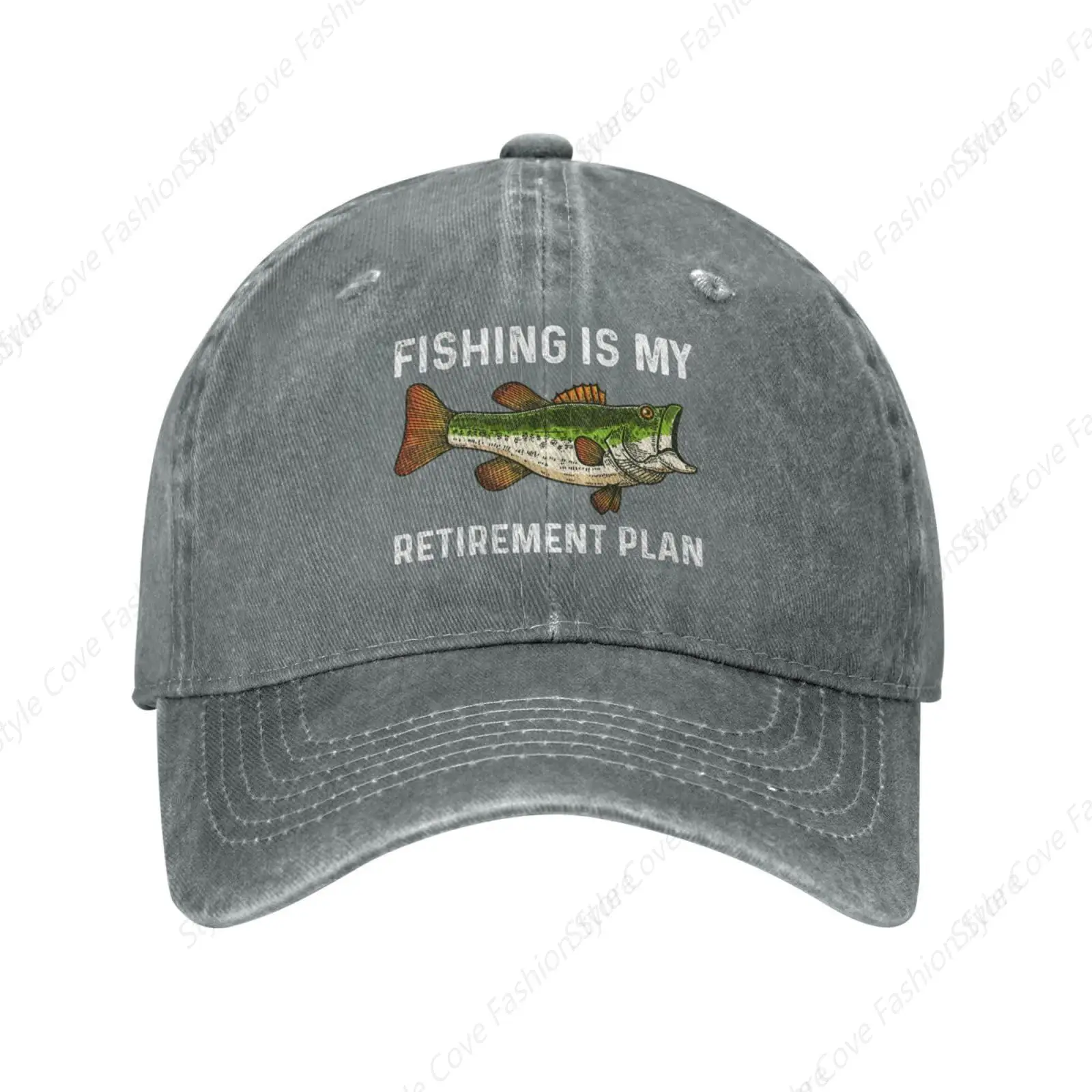 

Fishing Is My Retirement Plan Hat Pure Cotton Baseball Cap Fashion Adult Snapback Cap Men Women Four Seasons Adjustable Hat