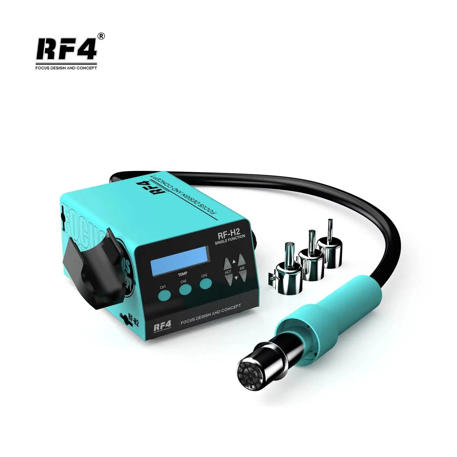 RF4 New1000W Fast Desoldering Hot Air Gun Soldering Station Digital Display Intelligent BGA Rework Station To PCB Chip Repair H2