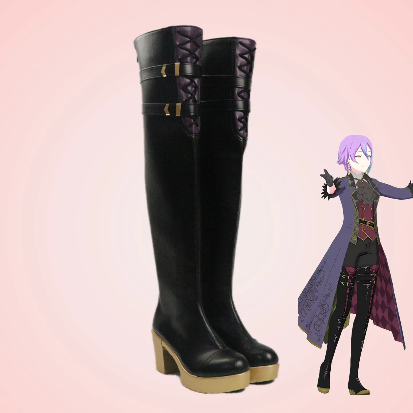 scarpe-e-stivali-cosplay-personalizzati-di-game-rui-kamishiro-per-feste-di-halloween