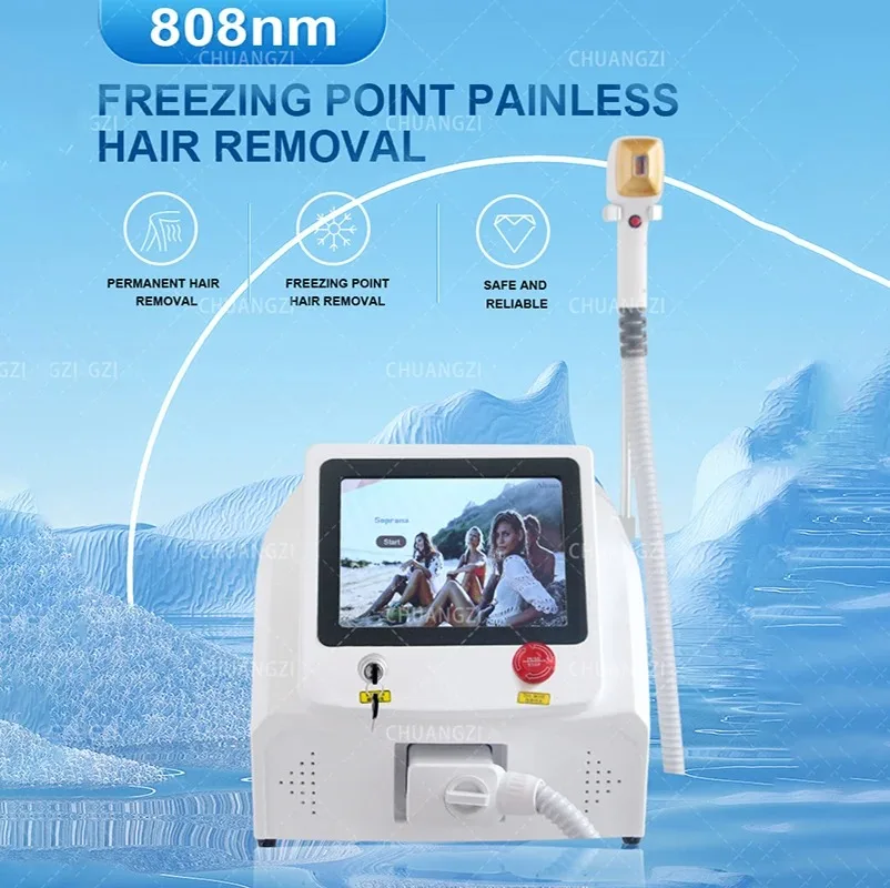 

2025 Professional Alexandrite Laser Hair Removal 808nm 3 wavelength Diode Laser Epilation Portable Laser Hair Removal Machine