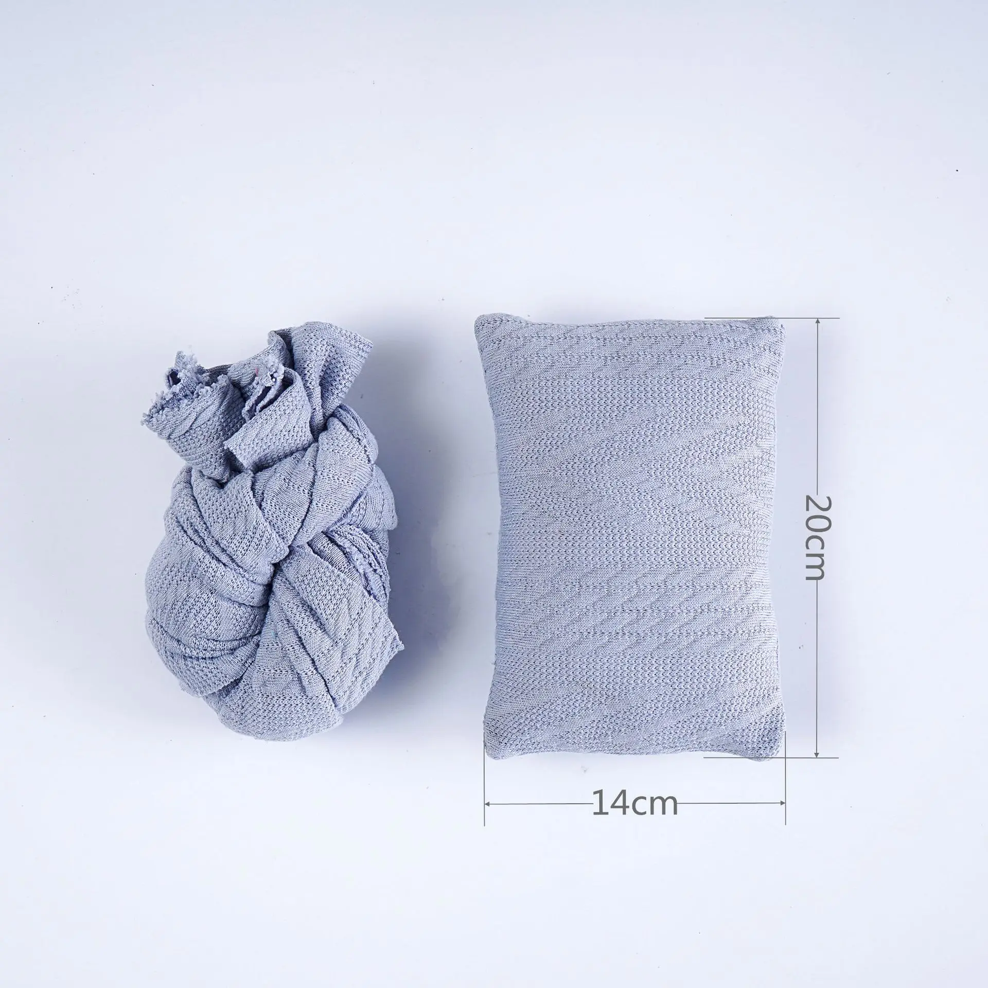 Almohada envolvente para recién nacido, accesorios de fotografía infantil, envolturas estirables para sesión de fotos, 2 unids/set