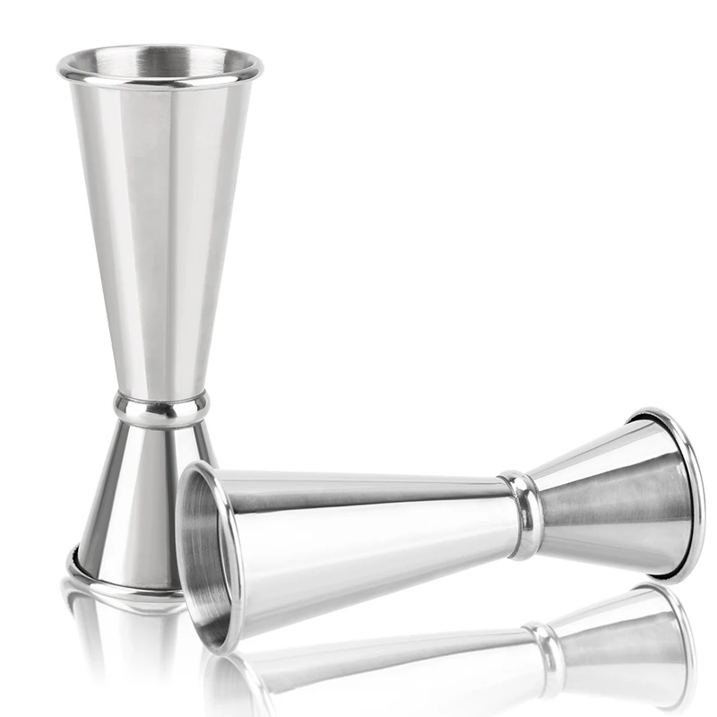 1 Unze/2 Unzen doppelseitiger Messbecher Mojito-Messbecher Edelstahl japanisches Design Jigger Cocktail Bar Jigger Bar Zubehör