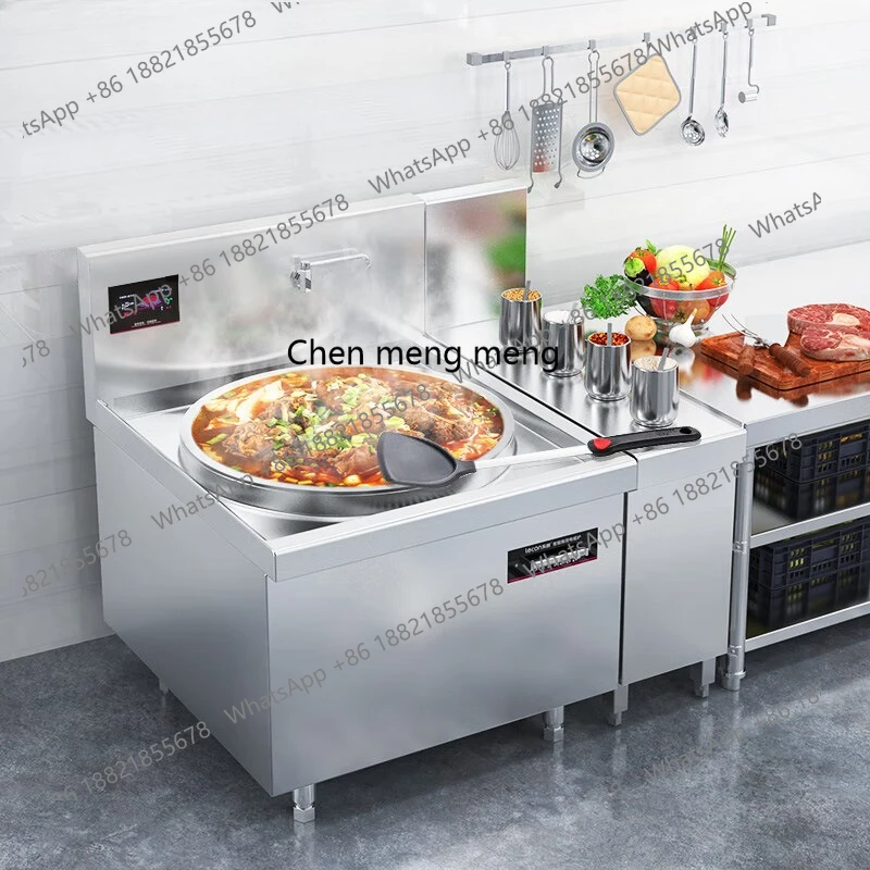 

Electromagnetic large pot stove Commercial induction cooker School hotel unit canteen Kitchen Electric frying stove