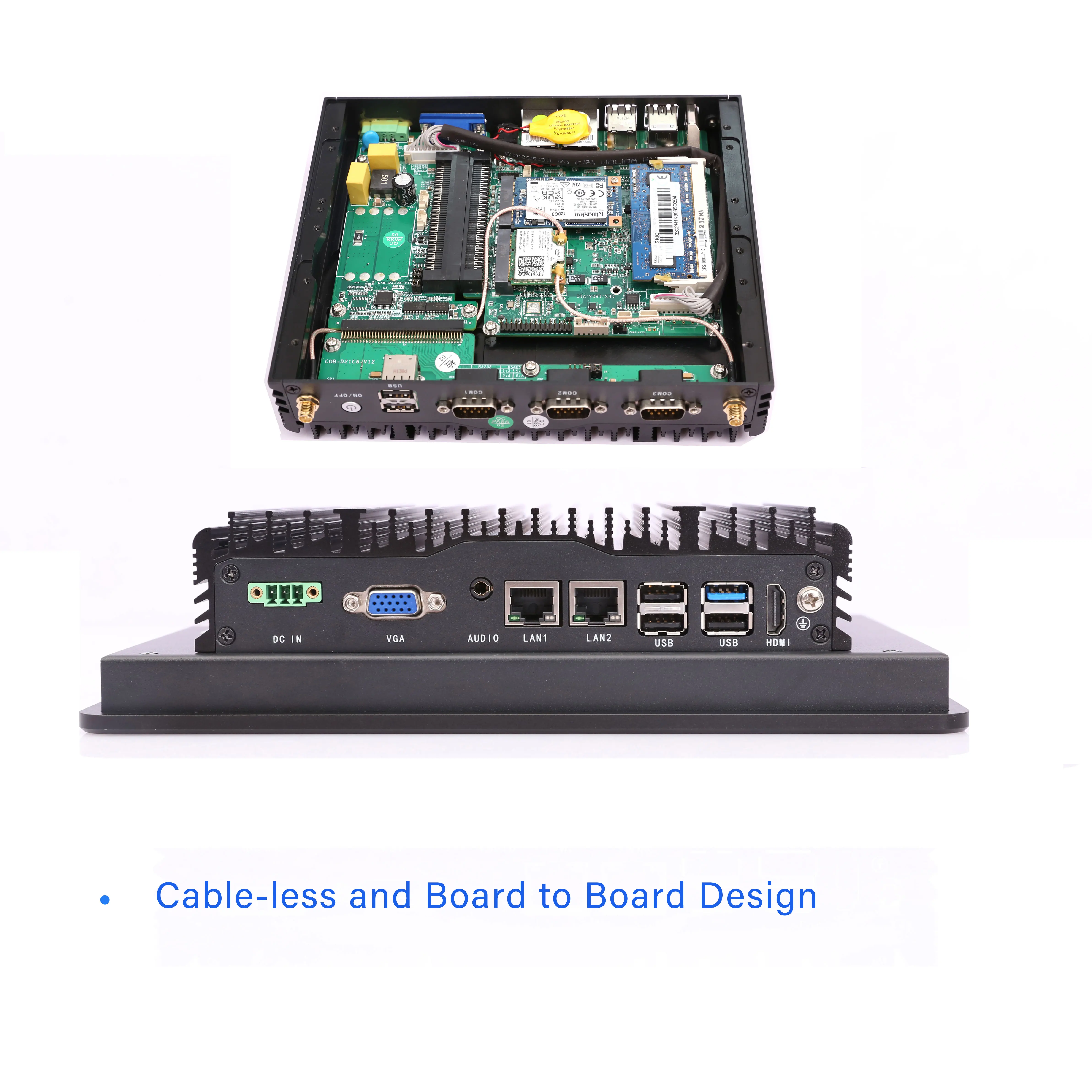 J1900 Industrial all in one Computer Rugged Industrial Panel PC ssd 1tb