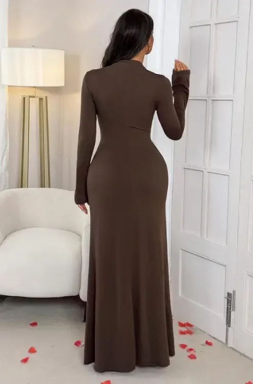 

Spring/Summer Women's Dinner Commuting Slimming Long Sleeve Fashion Dress New Style Temperament Female Elegant Party Dresses