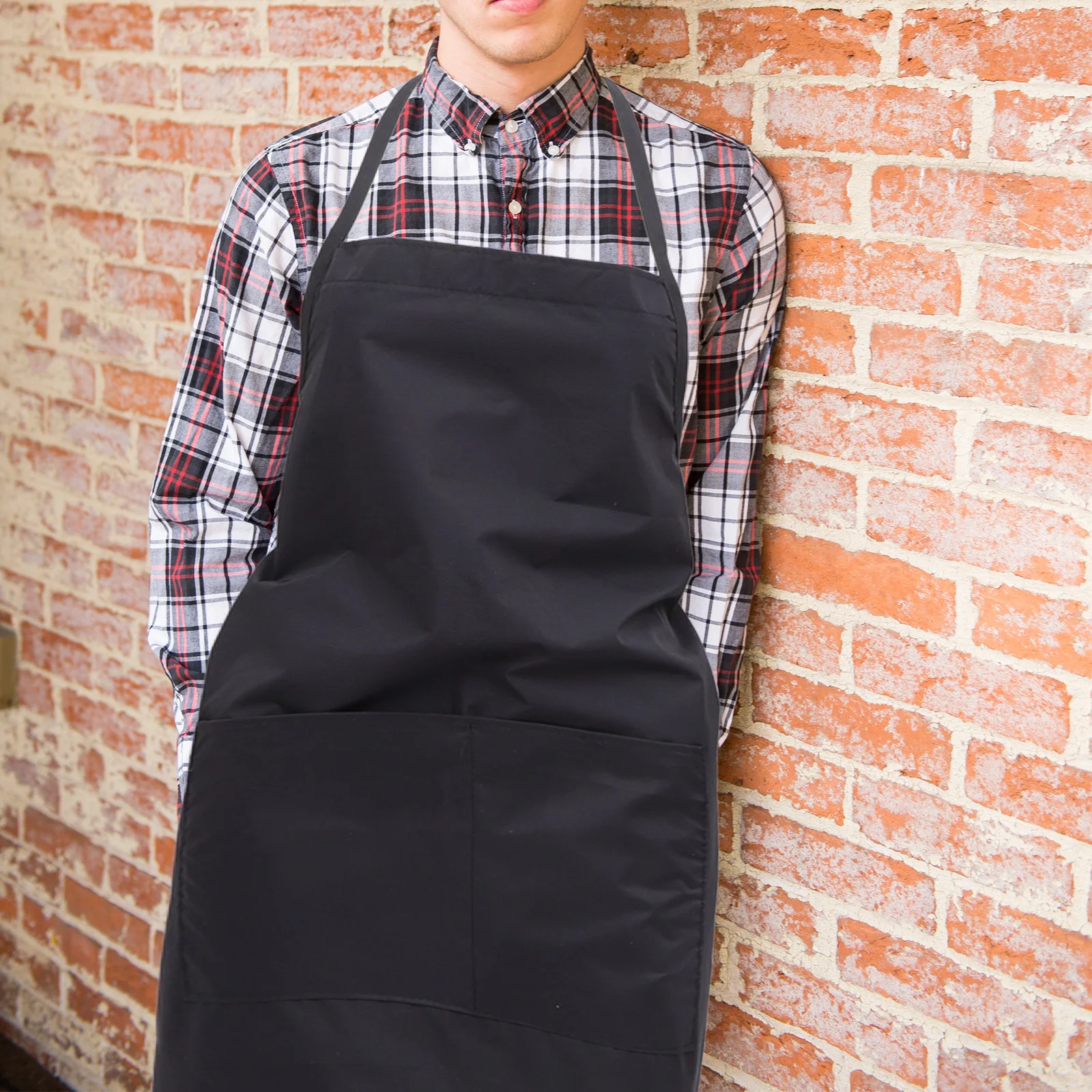 

Waterproof Apron Hairdressing Kitchen Black Smock Salon Women Pockets Barber Fashion Large Storage Reusable