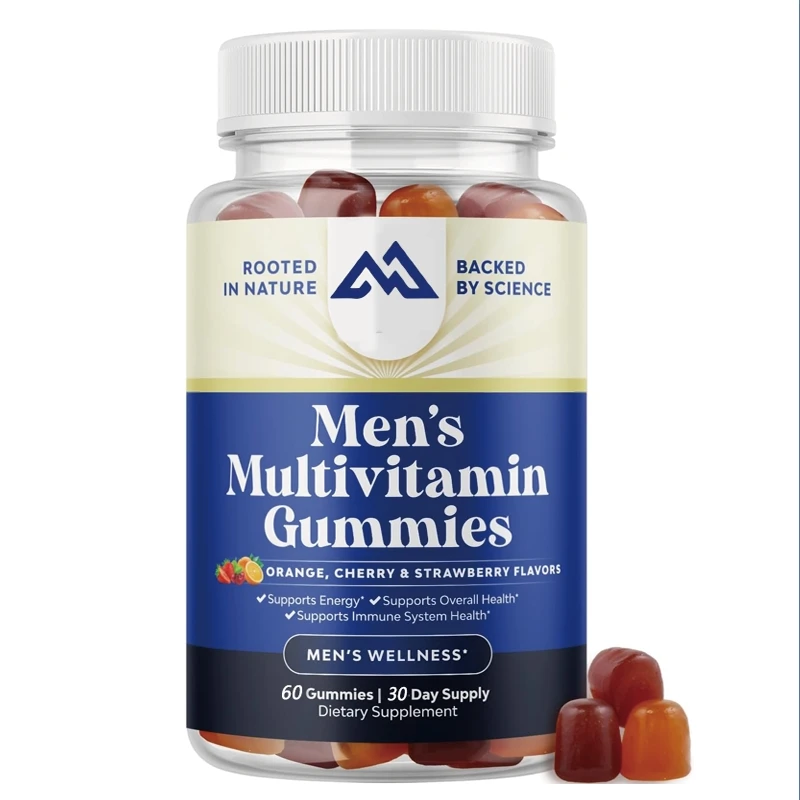 

Compound Vitamin Men's Soft Candy - Contains Zinc and Biotin for Immune Support, Vitamins A and B6 for Energy and Immunity