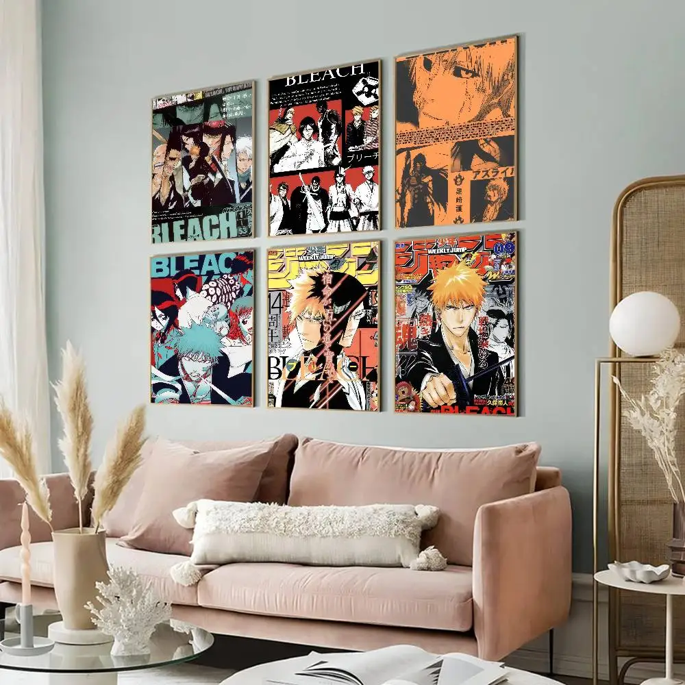 Anime bleach cool classic   Classic Movie Posters HD Quality Poster Wall Art Painting Study Nordic Home Decor