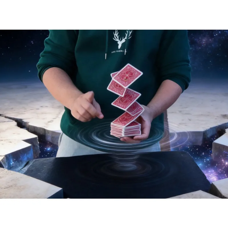 Rainbow Pop Color Changing Card Magic Trick Visual Color Transformation Close-Up Street Illusion Magician Prop Gimmick
