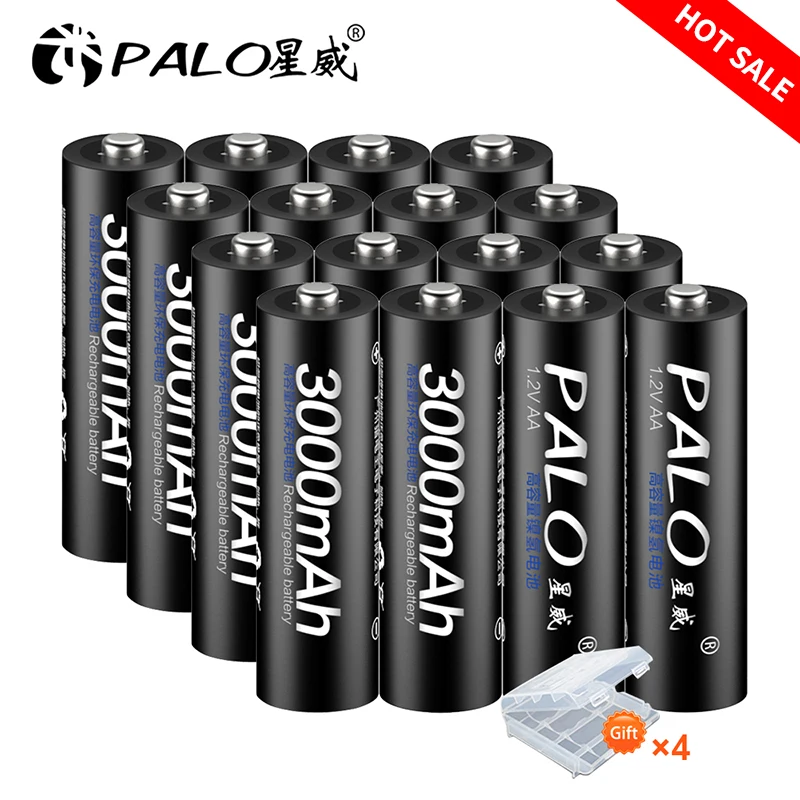 PALO akumulator AA Aa 1.2v akumulatory Nimh akumulator 2A Batteria Led bateria do latarki ładowarka hurtowa