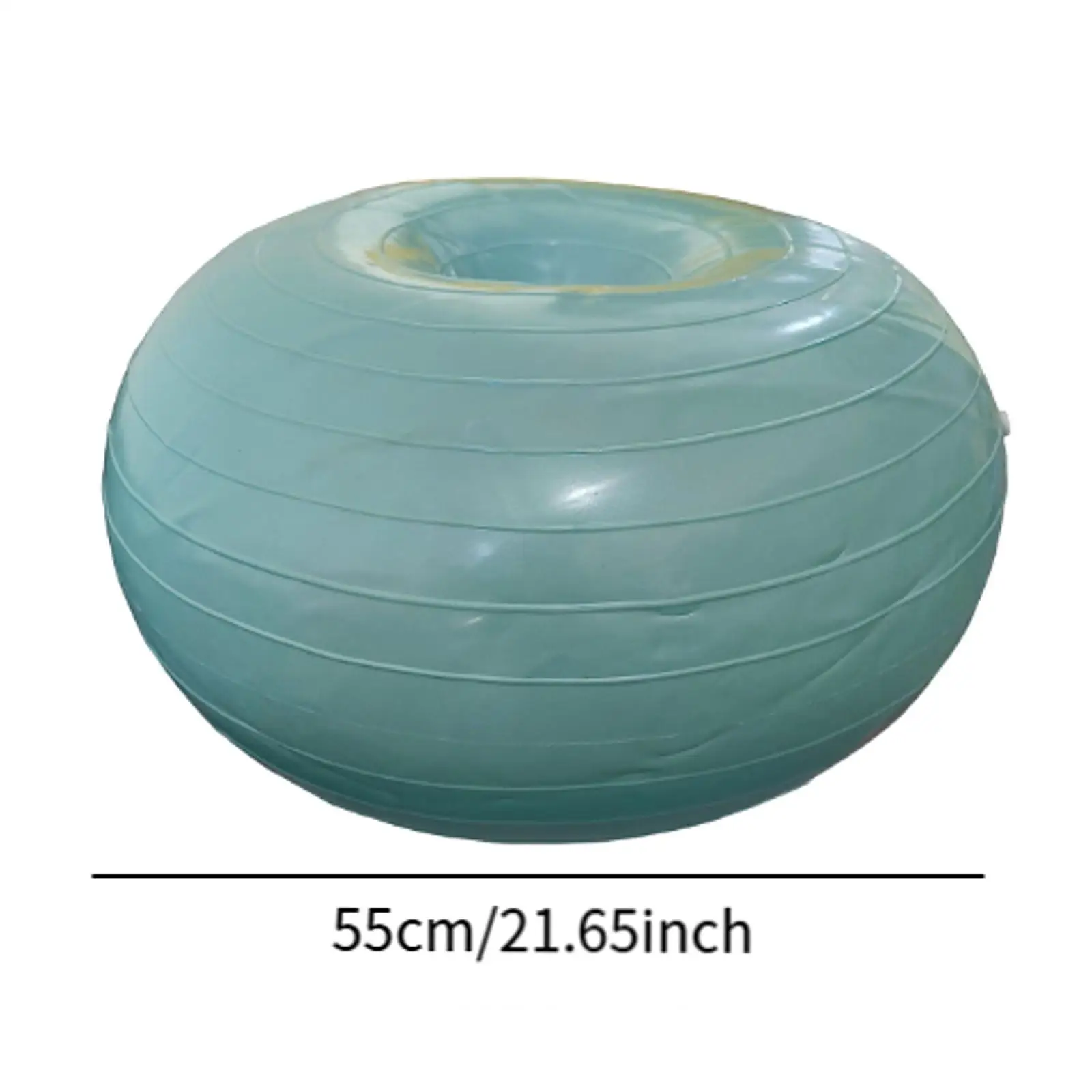 كرسي كرة الدونات للنساء، كرة تمرين سميكة من مادة PVC لتمارين اليوغا والبيلاتيس #5