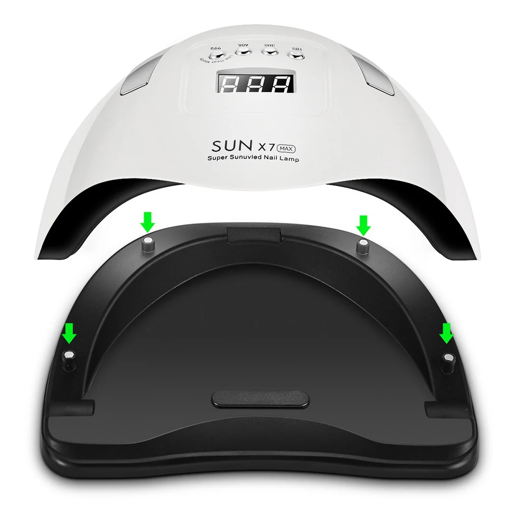 Lâmpada portátil de alta potência para terapia de luz de unha, mão sem escurecimento, lâmpada uv, lâmpada de cura, secagem rápida, manicure, secador de unhas