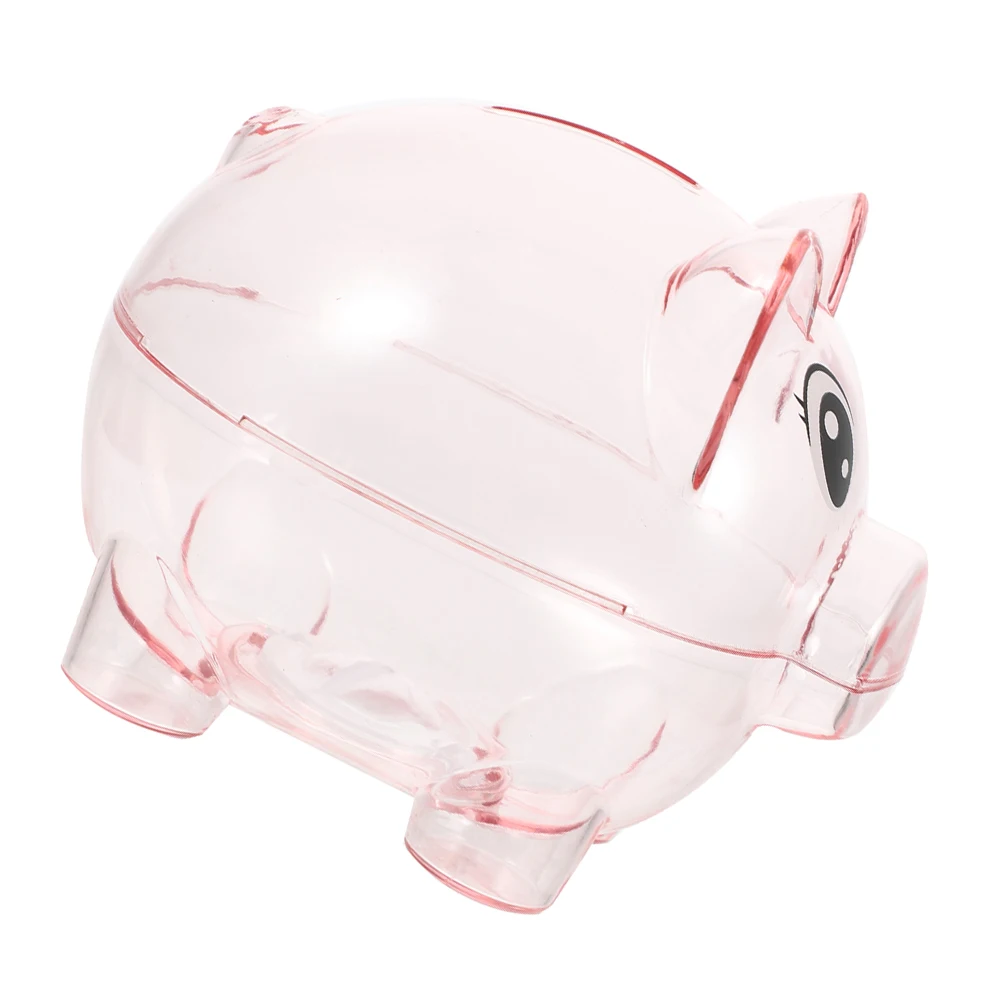 Kinderen Grote Transparante Roze Varkenvormige Muntbank Desktop Geldbesparende Pot voor Kinderen Kinderen Spaarpot Varkenvormige Geldpot