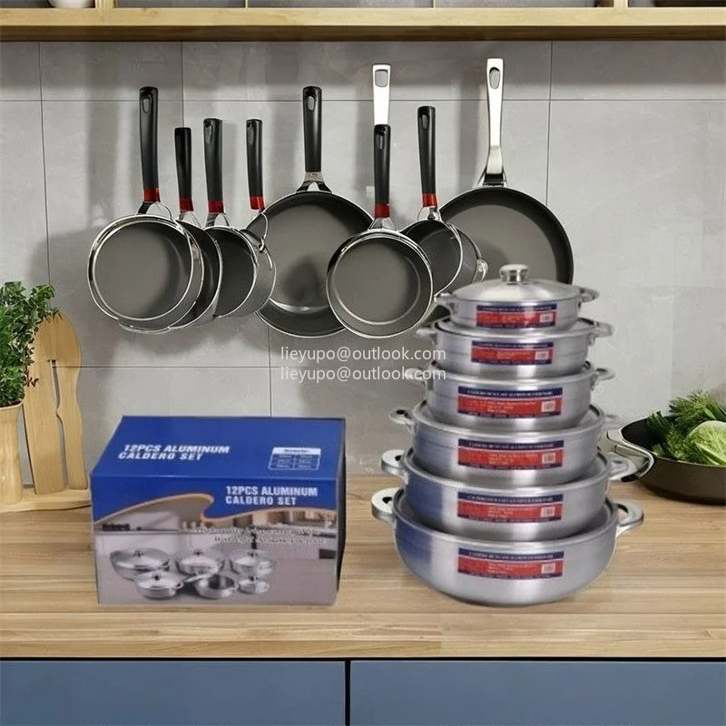 Sand Pot 6-piece Set Middle East and African Soup Pot 20-36cm Pot Set, Aluminum