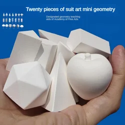 Plaster Geometry Mini Sculpture Ornament Sketching Materials Still Life Supplies Art Teaching Aids Geometry Model Plaster Statue