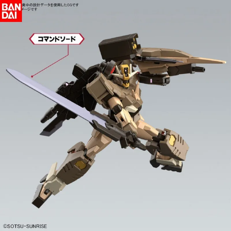 BANDAI Gundam HG 1/144 00 Quantum Gundam Commander Model Figures Desert Type Battle Metaverse Assembly Model Figures Decoration