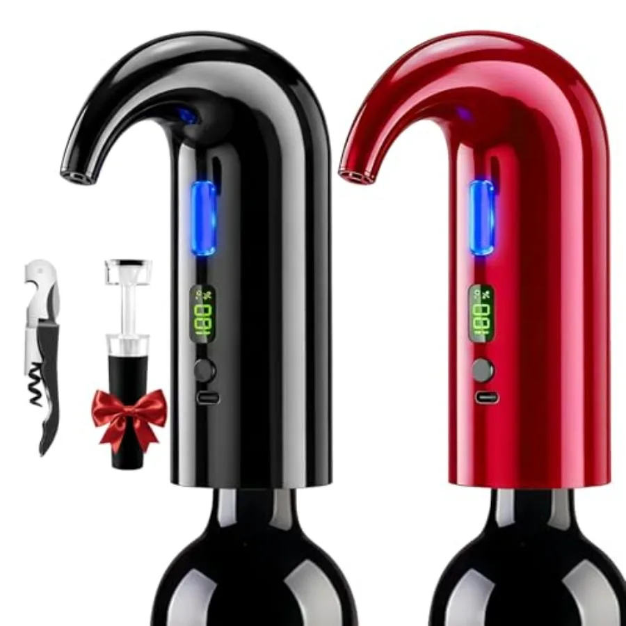 

Электрический аэратор для вина, автоматический декантер для красного и белого вина, дозатор-наливатель, отделка из нержавеющей стали, быстрое аэрирование