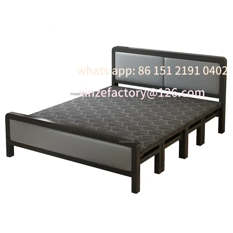 

Customizable Lunch Break Folding Bed with Backrest Outdoor Camp Hospital Accompanying Bed Simple Stable