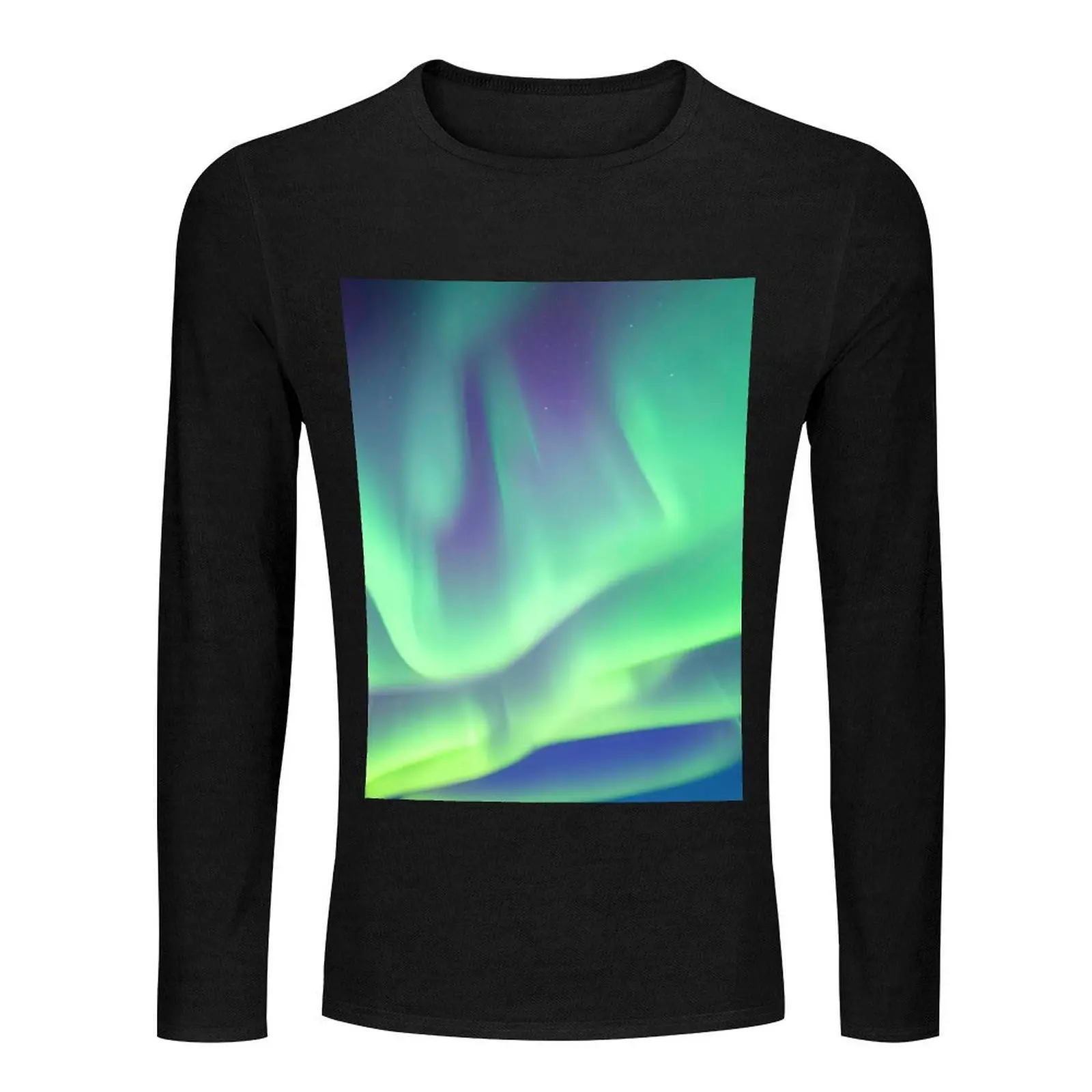 Splendid Aurora Borealis Long T-Shirt graphic t shirt boys animal print shirt mens vintage t shirts