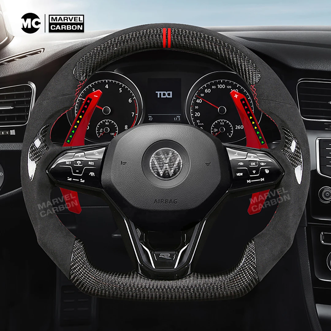 MC LED Paddle Shifter For VW Volkswagen POLO GTI MK7 Golf8 Steering Wheel Paddle Shifter