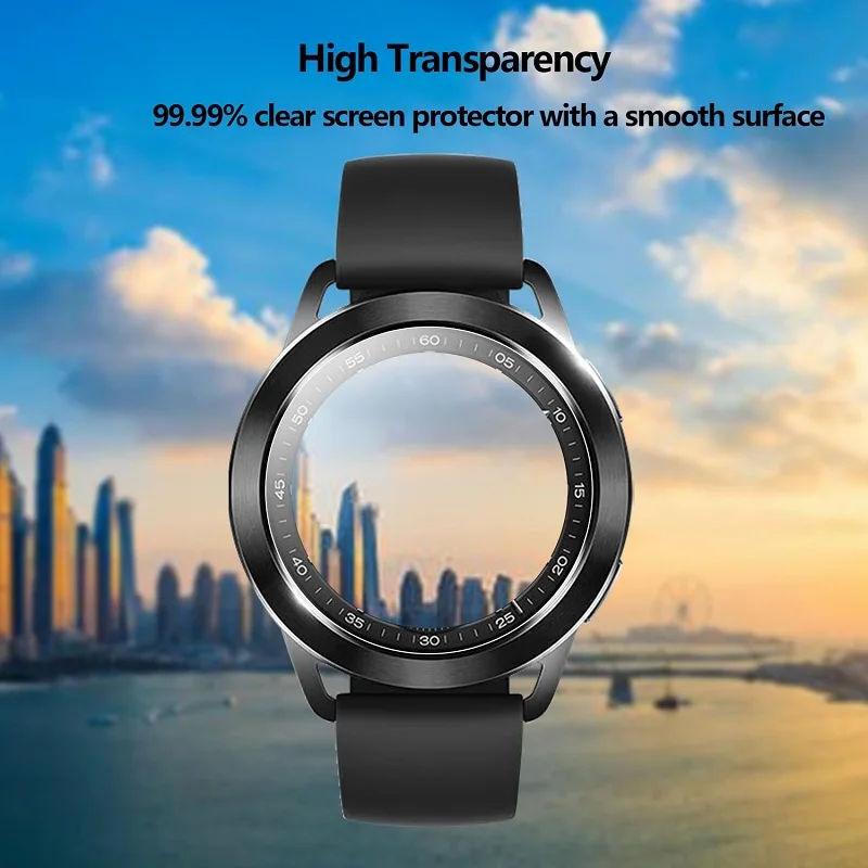 5PCS Screen Protector for Xiaomi Mi Watch S3 47mm Smartwatch Tempered Glass Scratch-Proof Protective Film