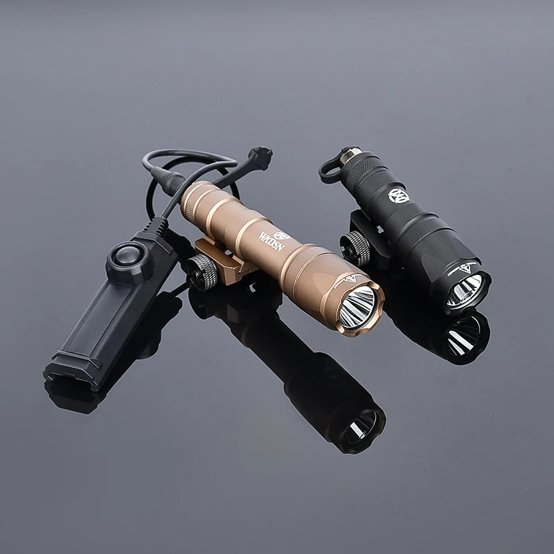 Tactical Wadsn M600C Flashlight Set Outdoor Hunting White LED Scout Light M300A Spotlight With Dual Function Pressure Switch