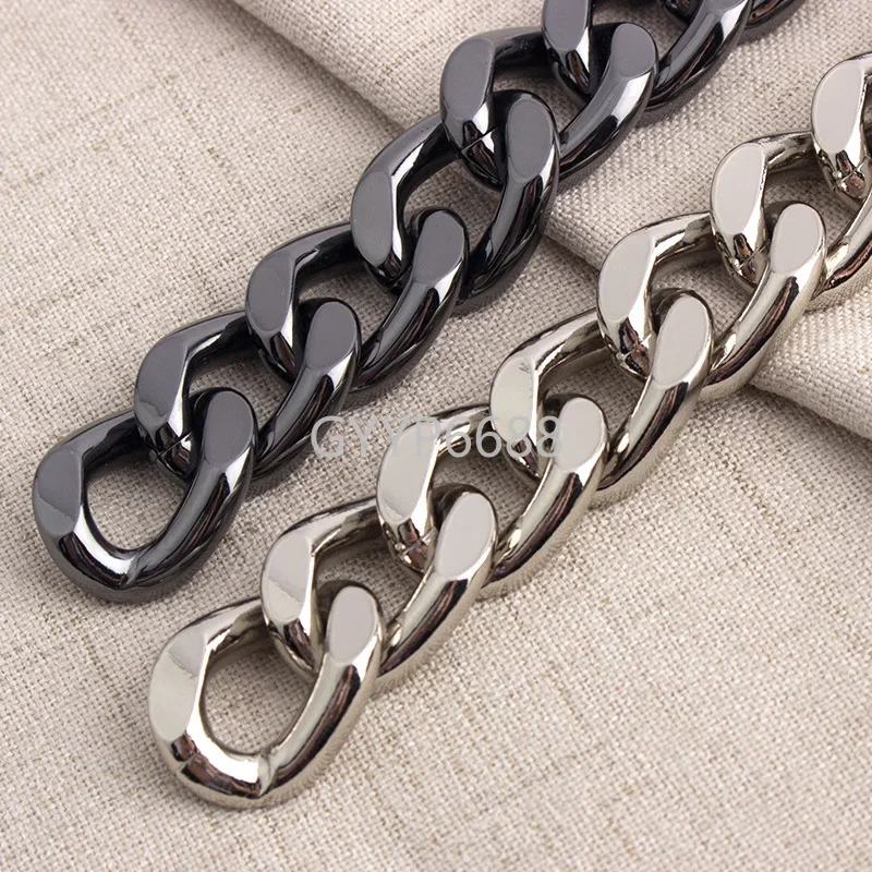 1-5 meters 5 mm thick 18 mm width Satin gold chains 5 colors purse accessories bag chains