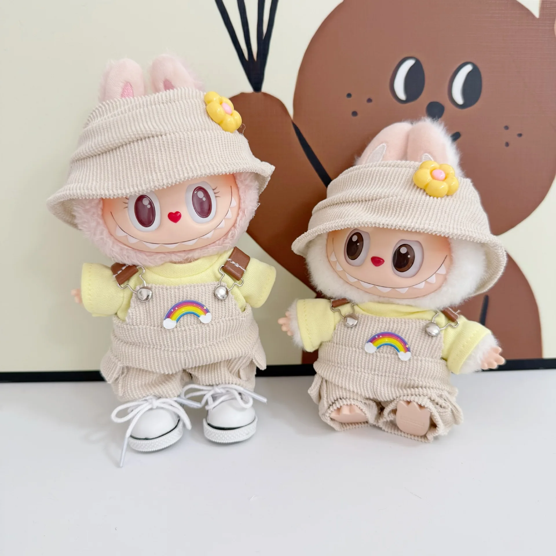 

New 17cm Labubu Accessories Clothes Designer Suitable For V1 V2 V3 Labubu Pendants Cute Personality Fashion Birthday Gift ﻿