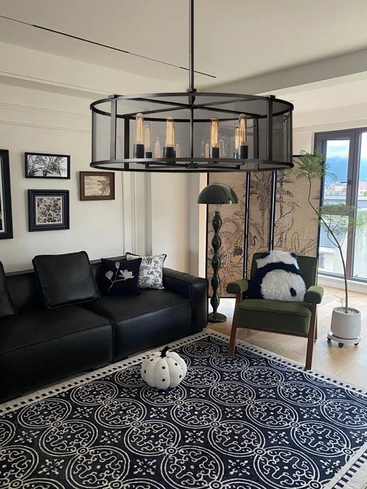 

Retro American Style Minimalist Brass Chandelier Vintage 2025 Luxury Hanging Lamp for Living Room Dining Table Lustre Lampe