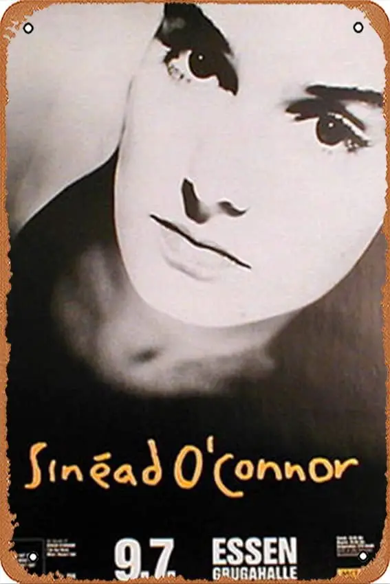 OConnor, Sinead concert poster Poster Retro Metal Tin Sign Vintage Sign for Home Coffee Wall Decor 8x12inch