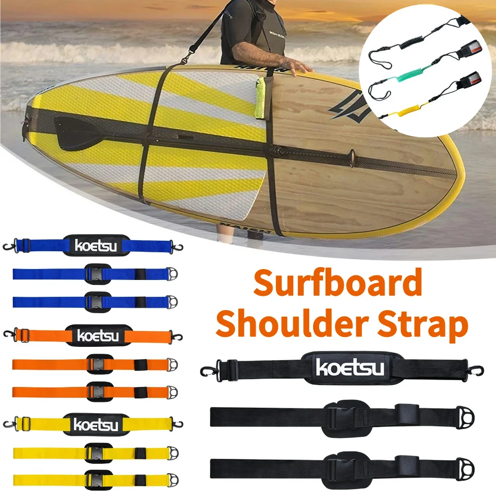 

Adjustable Surfboard Shoulder Strap Bodyboard Leash Stand Up Paddleboard Surf Board Surf Fins Paddle Wakeboard Kayak Tools