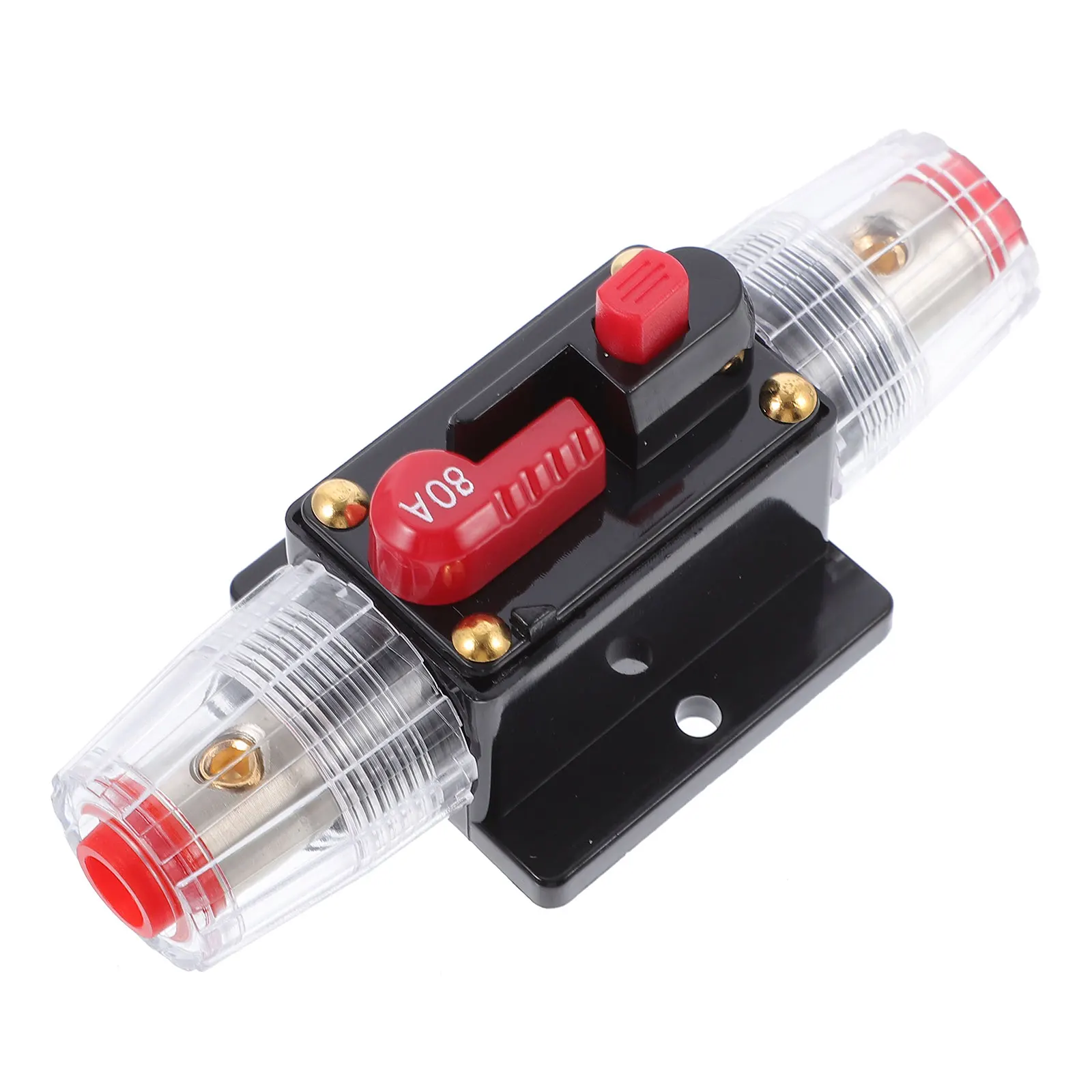 

Circuit Protection Breaker Fuse Holder Switch Inverter Zinc Alloy Durable Efficient Boat RV Electrical Damage Prevention Current
