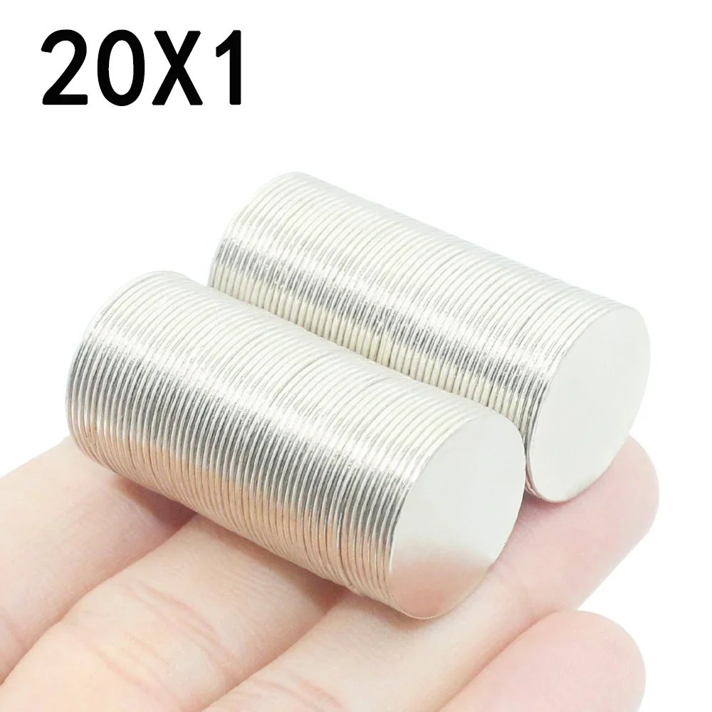 

3/5/10/15/20 Pcs 20x1 Neodymium Magnet 20mm x 1mm N35 NdFeB Round Super Powerful Strong Permanent Magnetic imanes Disc 20*1