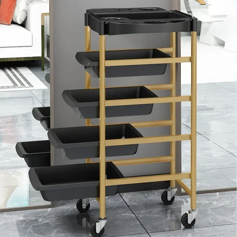 Hairdresser Beauty Salon Trolley Rolling Cosmetic Barber Spa Cart Tattoo Salon Utility Carritos Organizadores Beauty Furniture